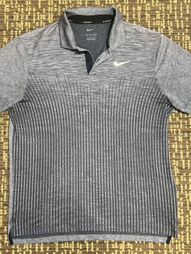 Nike Polo Shirt Mens M Blue Vapor Dri Fit ADV Golf fits like a small clean!! - Picture 7 of 16