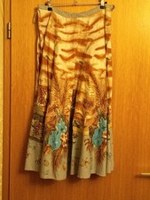 Ausgestellter Rock 38 les petites collection Baumwolle Stickerei Pailletten