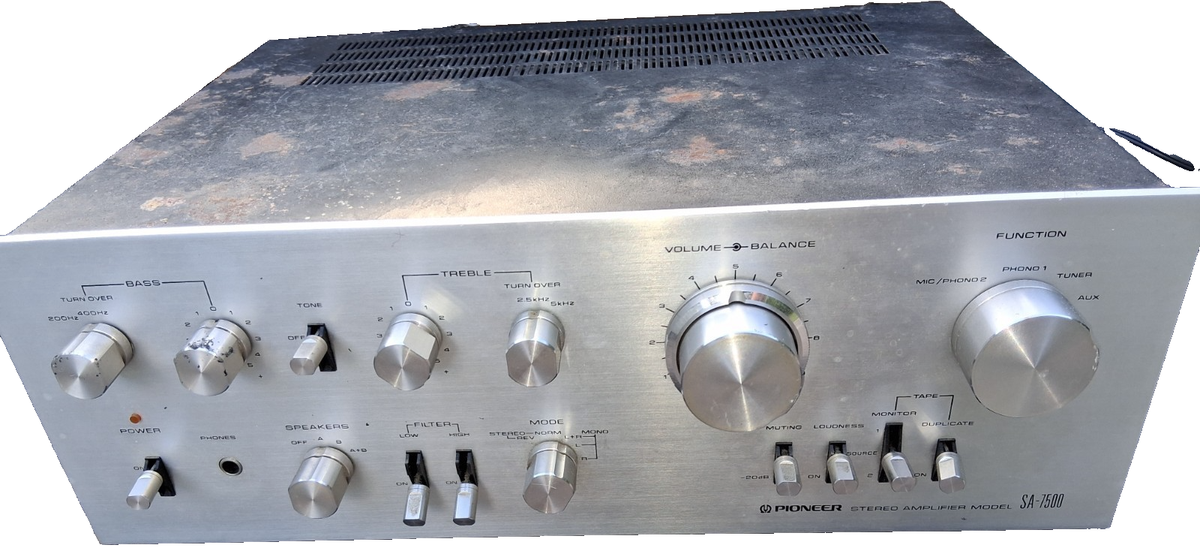 Pioneer SA-7500 Stereo Amplifier Receiver - Vintage Silver Face | eBay