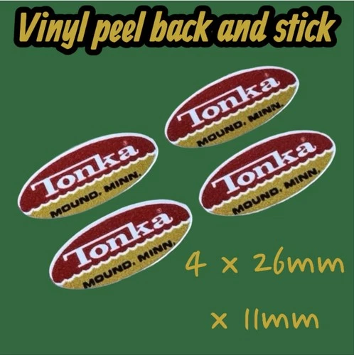 Tonka Mound Minn Car Boat Ship Truck  Vinyl Sticker Vintage 1960's Decal Classic