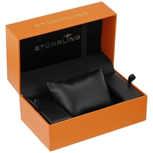 Stuhrling 3966 4 Sport Quartz Chronographe Date Bleu Montre Hommes - Photo 3 sur 3