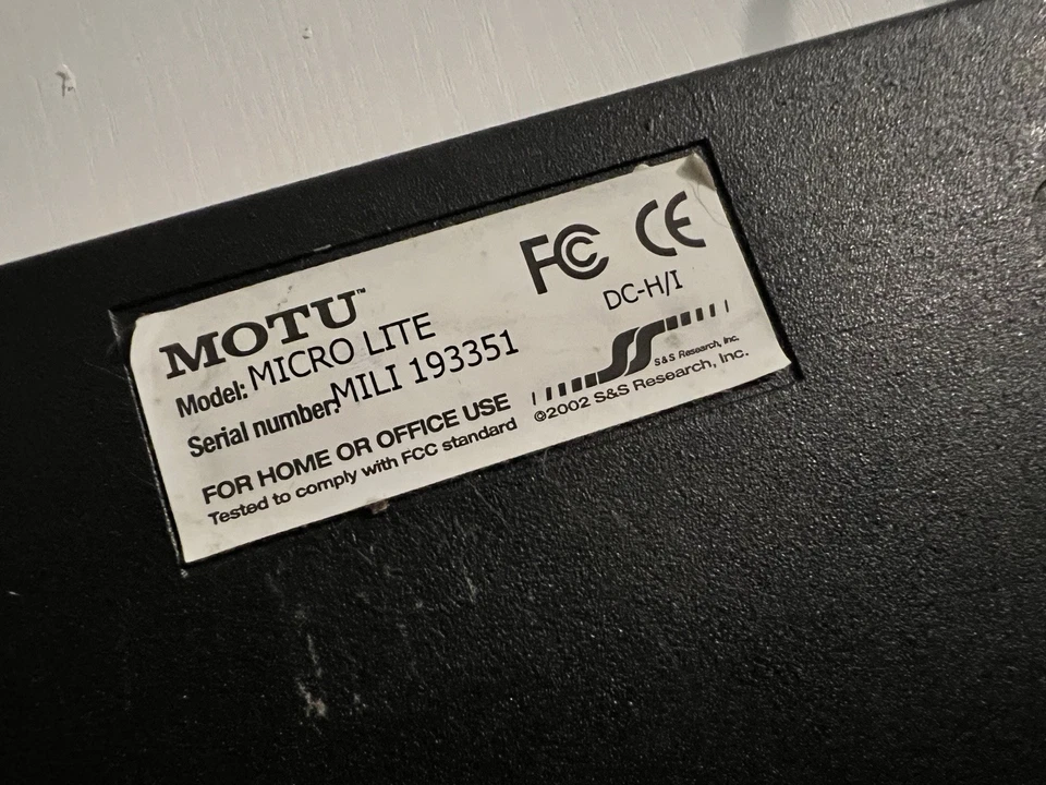 MOTU micro lite 5x5 USB MIDI Interface – Used, Tested & Includes USB Cable - Image 2 of 4