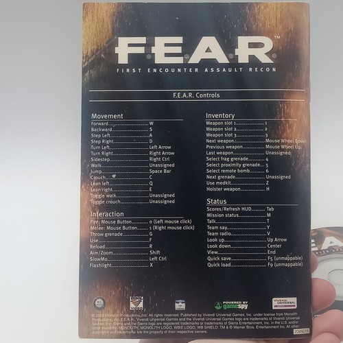 Fear First Encounter Assault Recon PC CD Rom Big Box CIB 5 Discs Manual Untested - Picture 6 of 14