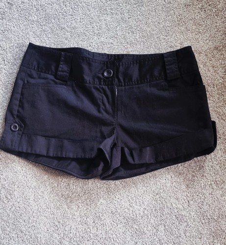 Schwarze smarte Damenshorts mit etwas Stretch. Uk Größe 10