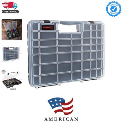 75-ST6073 Portable Storage Case with Secure Locks and 55 Small Bin Compartmen...