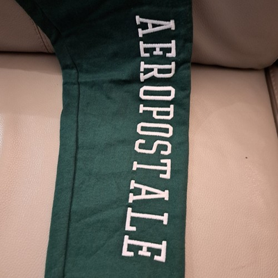 #ad Kids Sweatpants AEROPOSTALE Green 2 Pockets amp; Drawstring Lg. Size 12 14 New $21.00