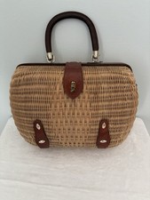 Wicker Purse 1960  s "Simon" Vintage Hong Kong