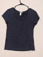H&M Women's Basic Blue T-shirt Size L