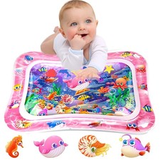 Infinno Tummy Time Mat Premium Baby Water Play Mat Pink 3 24M