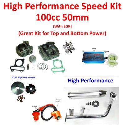 TaoTao 50cc ATM50A1,Pony 50,GY6-50 High Performance 100cc Speed Kit.