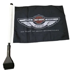 Harley Davidson Genuine OEM NOS Tour Pack Mount 100th Anniversary Flag 94837-02