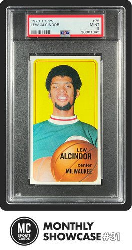 KAREEM ABDUL-JABBAR LEW ALCINDOR PSA 9 (2 HIGHER) 1970 TOPPS #75 BUCKS MINT RARE