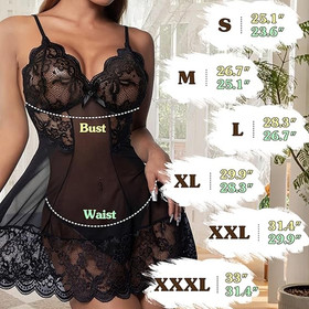 Women's Sexy-Lingerie Babydoll G-string Sleepwear Underwear Lace Dress Nightwear
