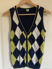 Heritage 1981 Harliquin Plaid Vest Medium