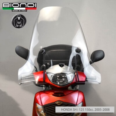 Parabrezza Paravento Mit Biondi Attacchi Für Honda SHI 125/150 CC 2005-2006