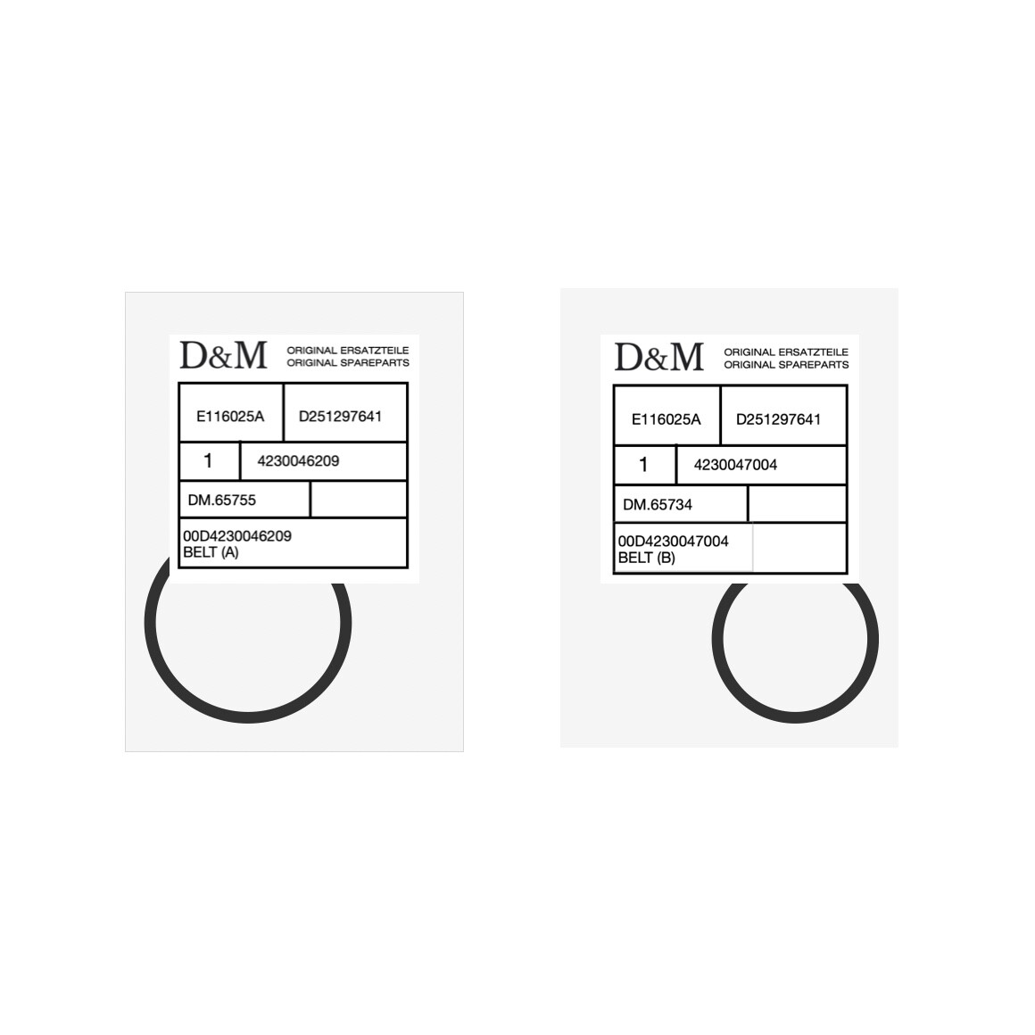 Denon Belt Kit DCD Series CD Player 1420, 1500II, 1520, 1560 Denon Belt Kit DCD Series CD Player 1420, 1500II, 1520, 1560