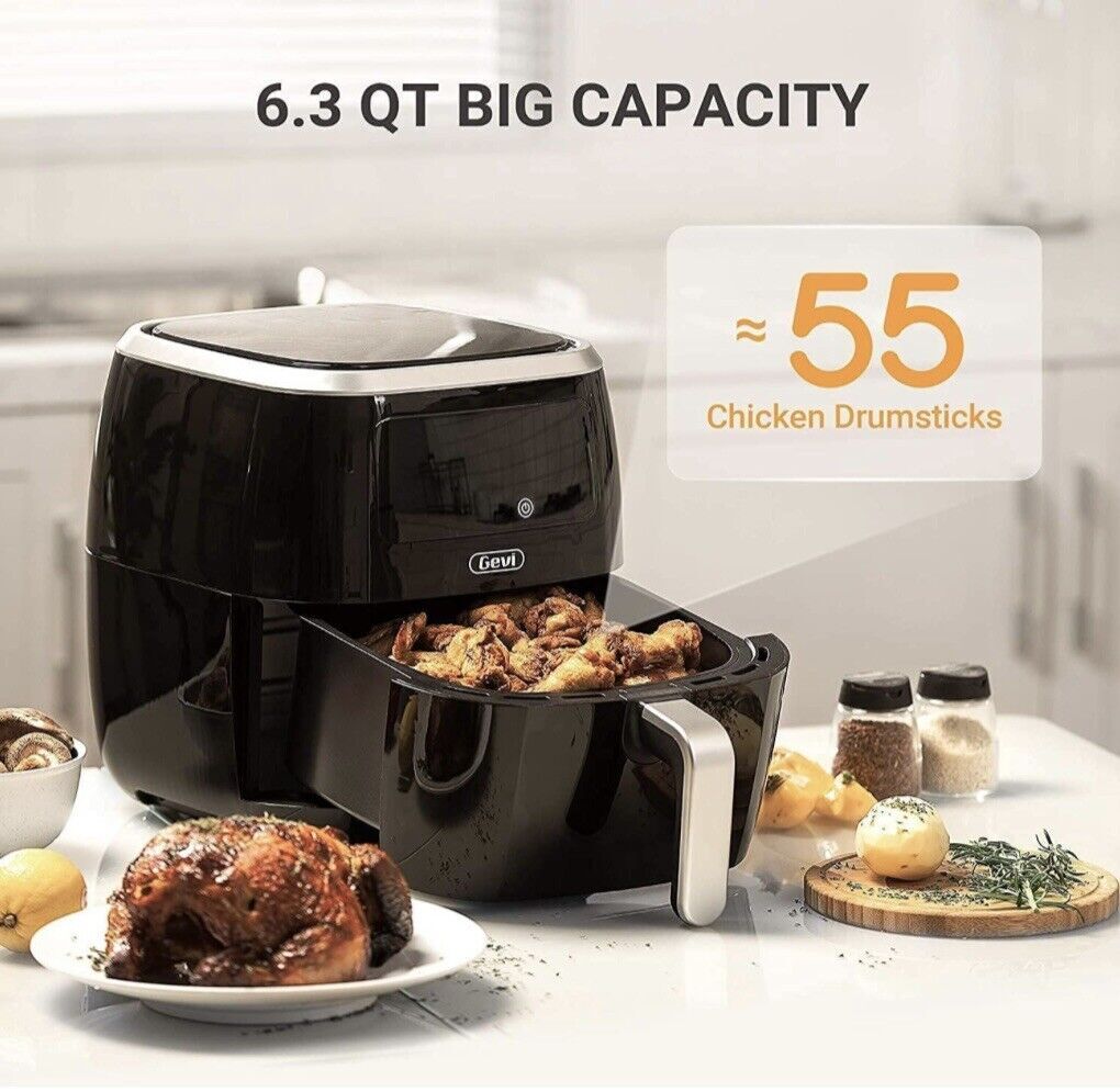 Gevi Air Fryer with Presets, Quart Oilless Air Fryer 1700