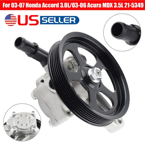 Power Steering Pump & Pulley Fits HONDA ACCORD ACURA MDX V6 3.0L/3.5L