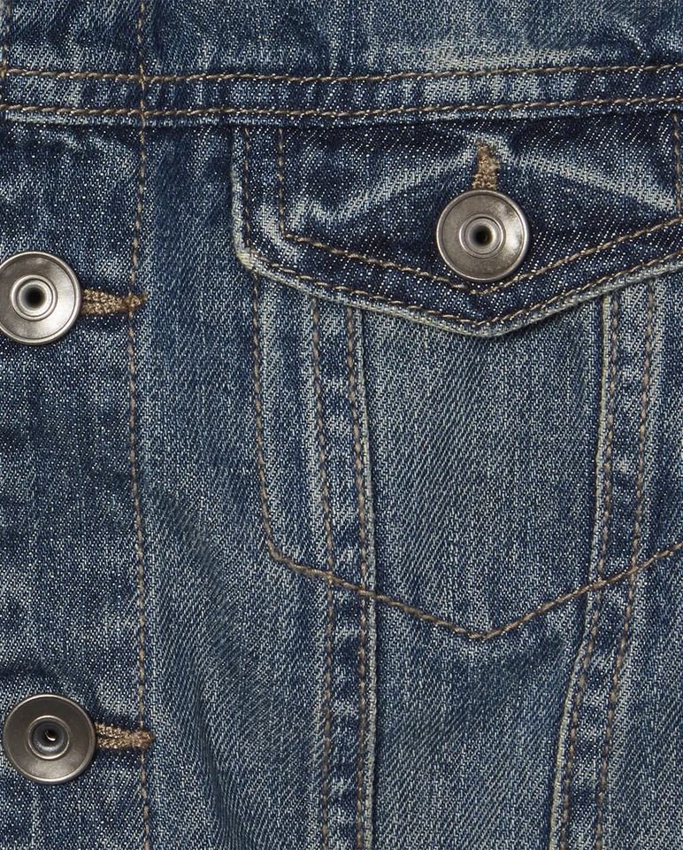 boys Basic Denim outerwear jackets Streamwash Small US Foto 3 de 4