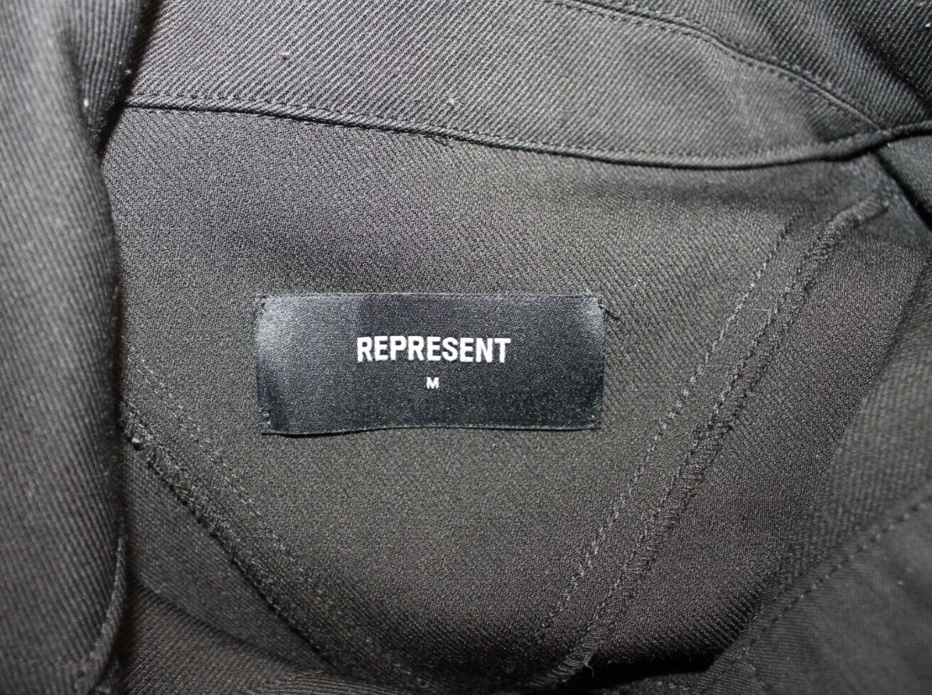 REPRESENT JACKET MEN SIZE MEDIUM BLACK SNAP FRONT… - image 13