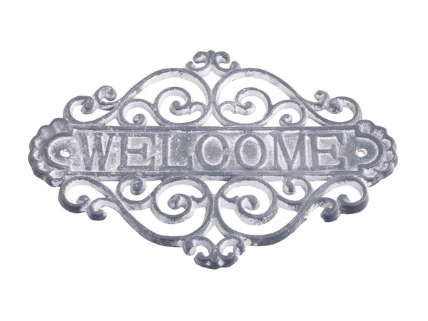 "Chic Antique Schild \"Welcome\" (\"Antique Grau\", Wanddeko, Willkommen, Wand, Deko)"-image
