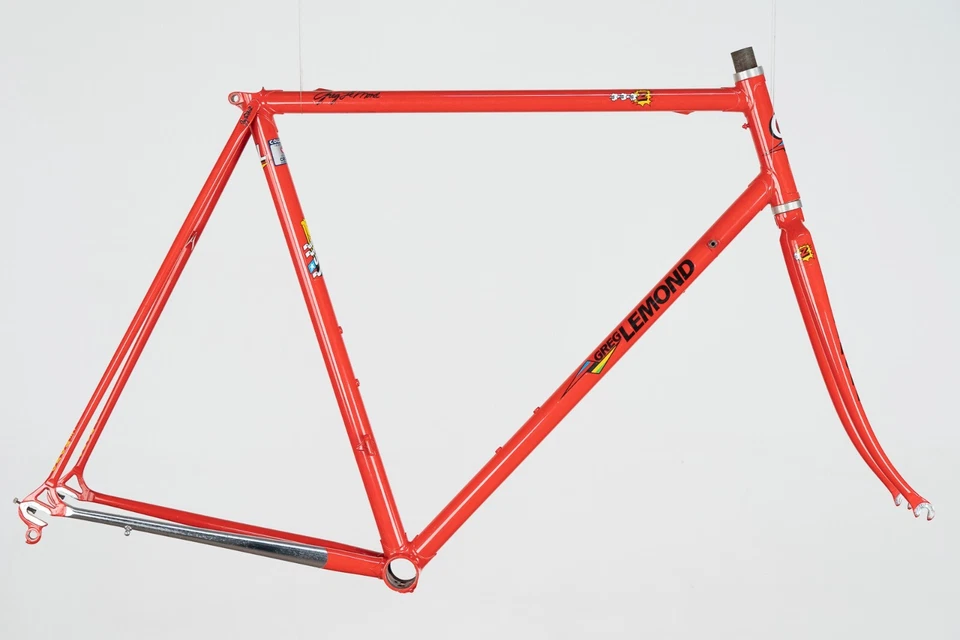 NOS GREG LEMOND TEAM Z STEEL COLUMBUS CROMOR FRAME SET VINTAGE ROAD BIKE SCAPIN - image 2 of 4