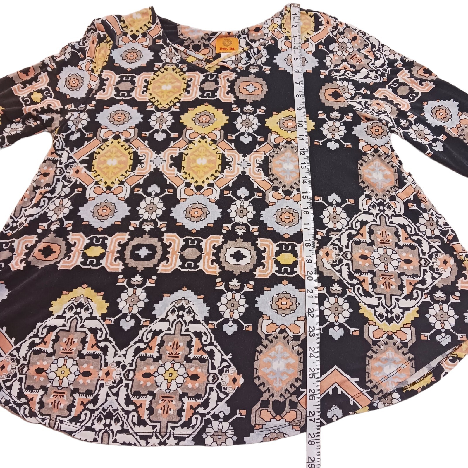 Women’s Ruby Rd. Pullover Multicolor Cross Detail… - image 4