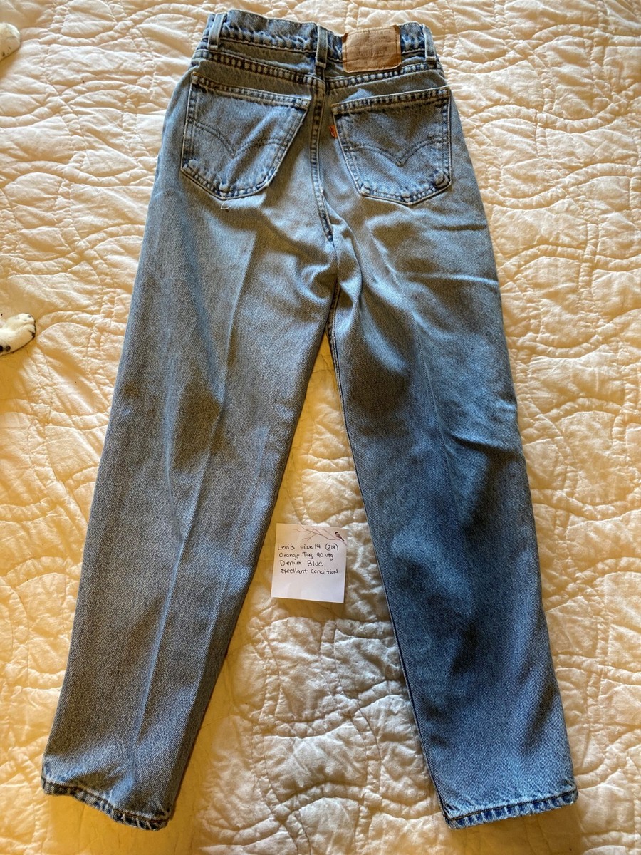 90s' Little Levi's USA製 REGULAR キッズ Vintage Levi's Jeans Baby Toddler Straight Blue Size 0