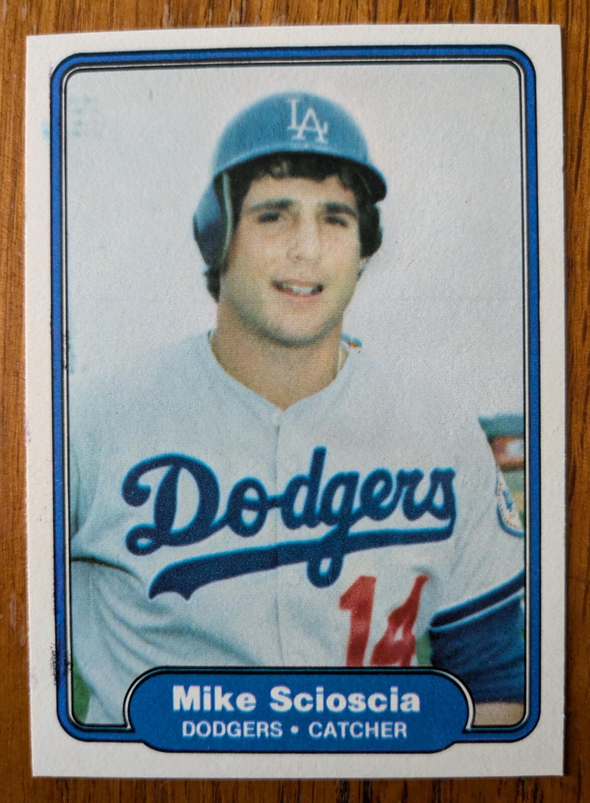 MIKE SCIOSCIA, 1982 FLEER #22, DODGERS