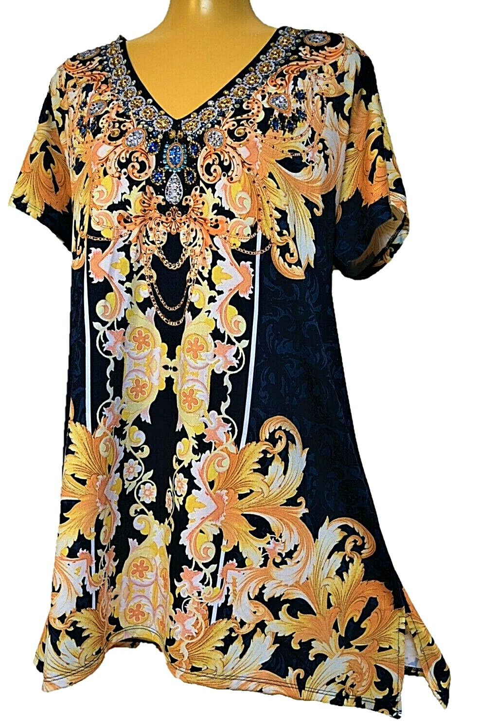 Venice Lido Plus Size Glam Top S/16 - Silky Stretch, Travel Ready