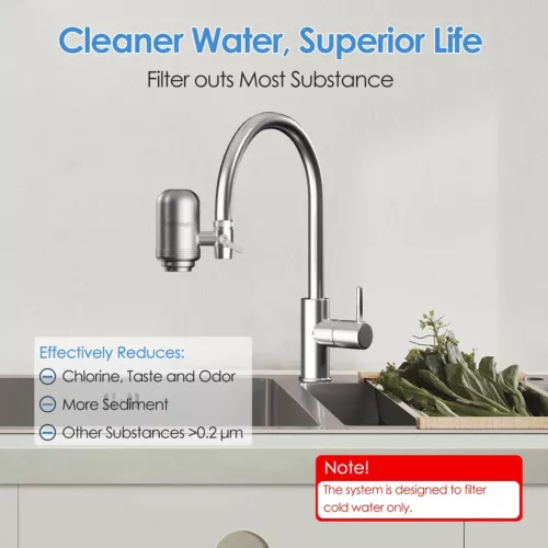 US NEW Basic Kitchen Sink On Tap Faucet Water Filter System Filtration Purifier - Picture 1 of 12