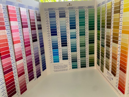 DMC Color Card - Embroidery Floss, Pearl Made with Real/Actual Thread Samples - Picture 3 of 5