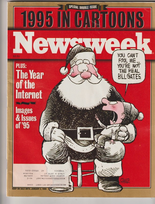 Vintage Newsweek Magazine December 1995 Special Edition 1995 in Cartoons