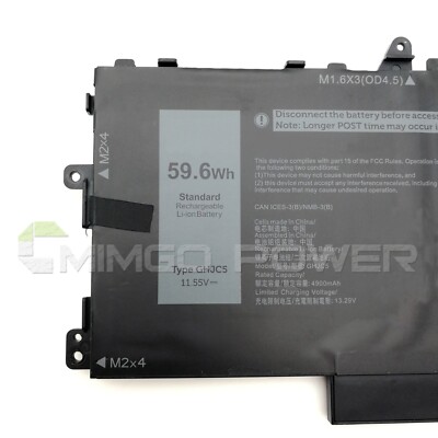 New GHJC5 0JJ4XT 3VV58 59.6Wh Laptop Battery for Dell Latitude