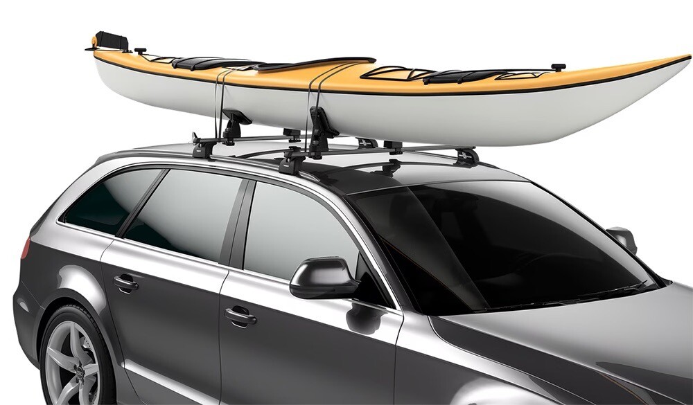 Set of 4 Thule DockGlide Padded Rooftop Kayak Saddles - Boat Carrier - 896