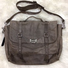 Tylie Malibu Y2k Brown Leather Laptop Messenger Bag