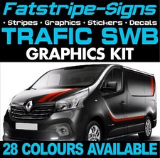 to fit RENAULT TRAFIC MK3 SWB GRAPHICS STICKERS DECALS STRIPES DAY VAN CAMPER L1