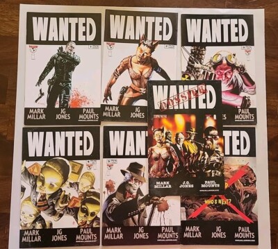 Wanted Complete Series Top Cow Issues #1-6 + Dossier