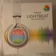 Traxx Lightbeat Wired Headphones with LED lights