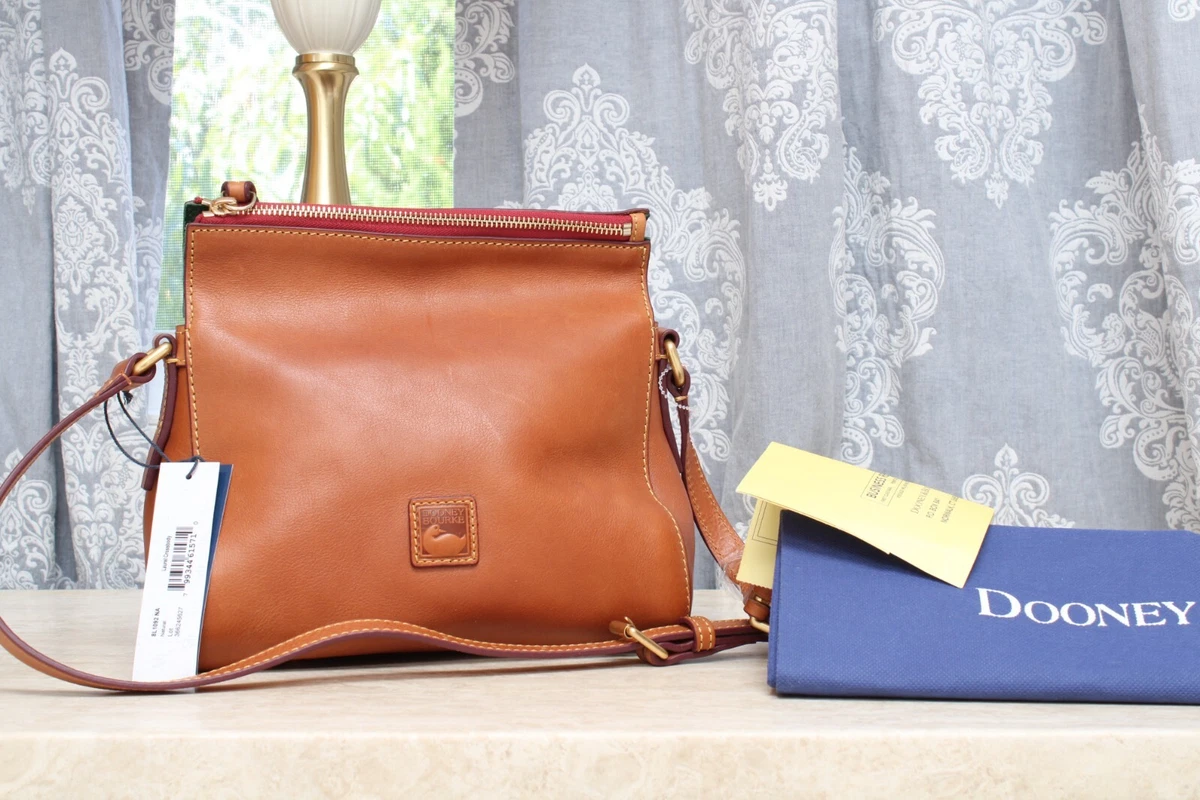NWT Dooney Bourke Florentine Leather Laurel Crossbody Natural