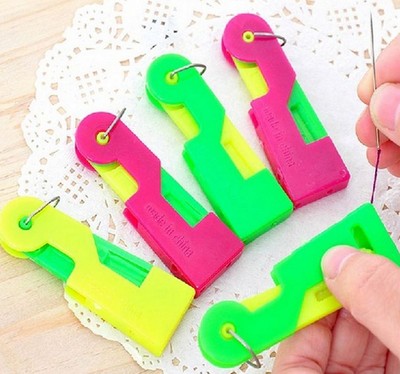 4x Easy To Use Automatic Needle Threader Thread Guide Needle Device Care Tool Yu