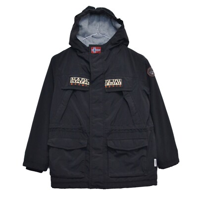 Napapijri Open Skidoo Hooded Black Kids Jacket Size Year/130 cm