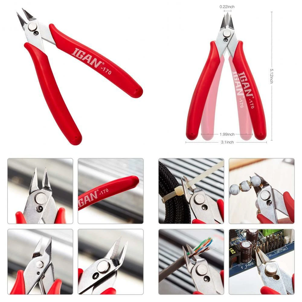 IGAN 170 Wire Cutters Precision Electronic Flush Cutter One of