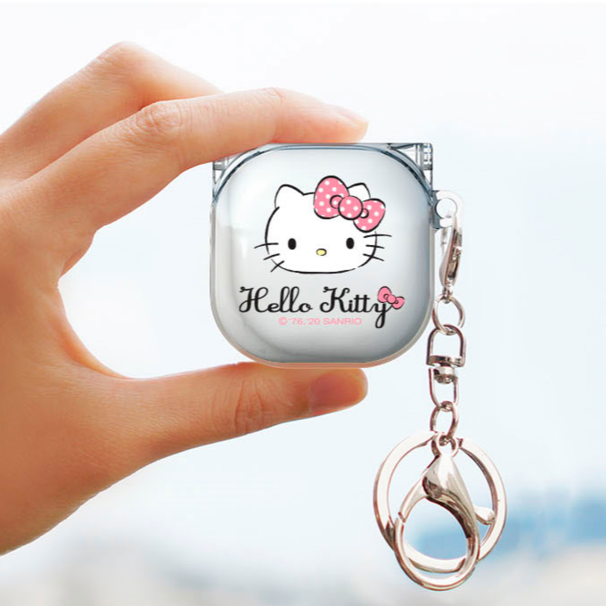 Samsung Galaxy Buds2/Pro/Live sanrio HELLO KITTY Clear Keyring
