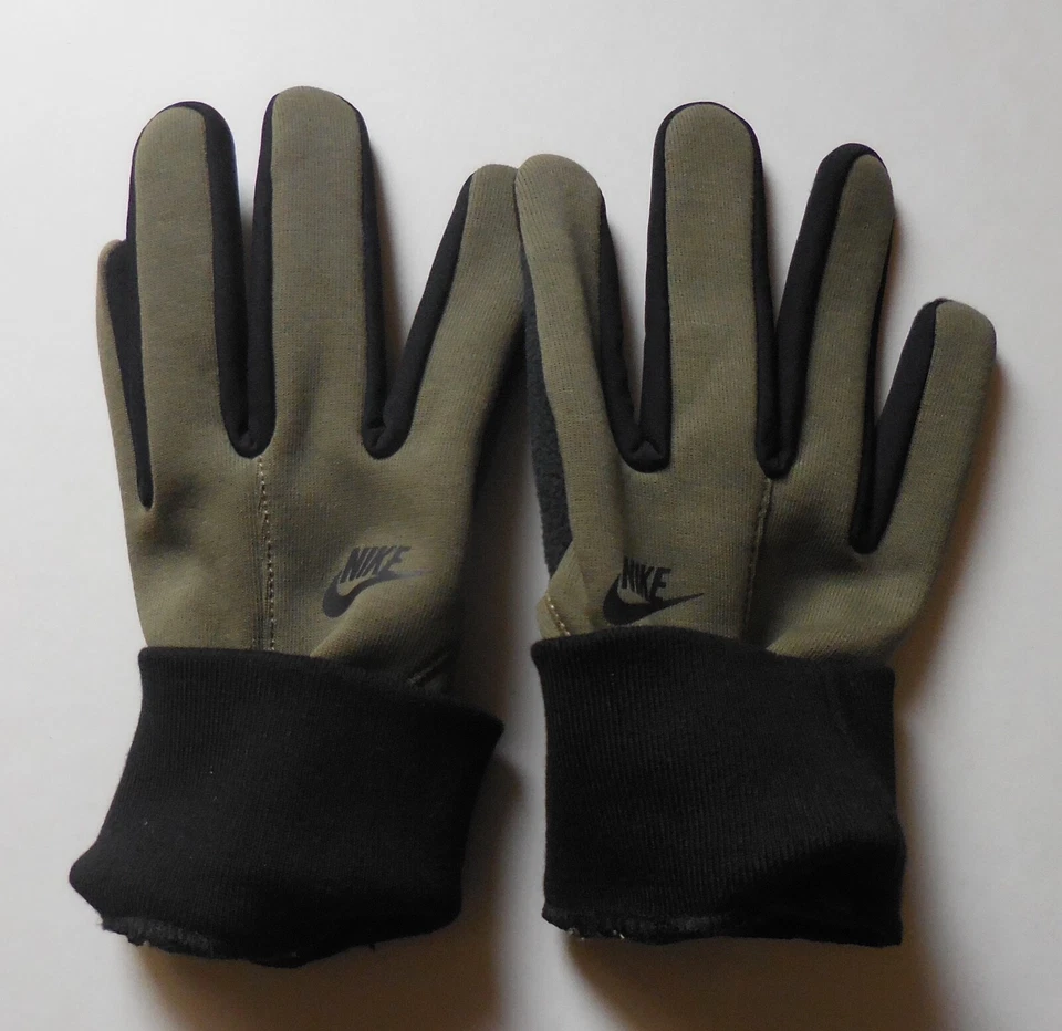 Guantes de entrenamiento de fitness Nike Tech Fleece 2.0 para hombre medianos oliva/negro/negro grandes Foto 4 de 4