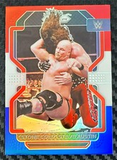 2022 WWE PANINI PRIZM - STONE COLD STEVE AUSTIN - RED WHITE BLUE PRIZM SP 