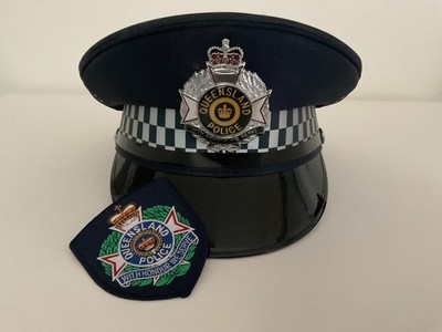 Mütze, Cap, Cap Queensland Polizei Australia veraltet 1980, Top Zustand 