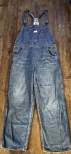 Rare Levis Overalls Vintage Women Size XL Blue Two Horse Brand Red Tab