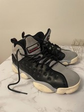 Nike Air Jordan Jumpman Team II 820276 007 Black/Gray Basketball Shoes Size 7Y