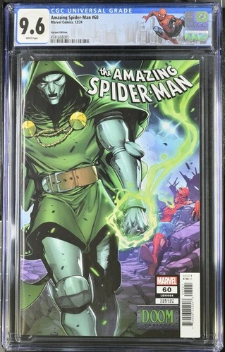 AMAZING SPIDER-MAN #60 MARVEL 2024 COELLO DOOM VARIANT CGC 9.6 NM CUSTOM LABEL